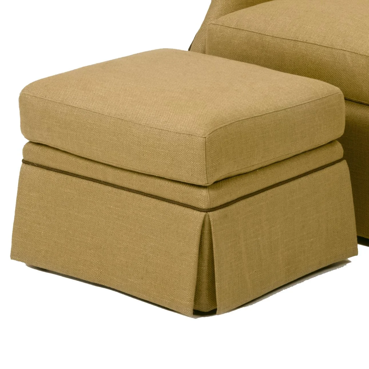 Wesley Hall Accent Chairs and Ottomans 68522 Ottoman with Skirted Base